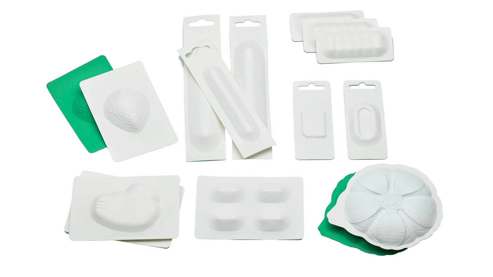 The new packaging concept can be used for viscous and liquid products such as cream that were usually packaged in blisters. The paper pods can be shaped as desired. photo: Syntegon