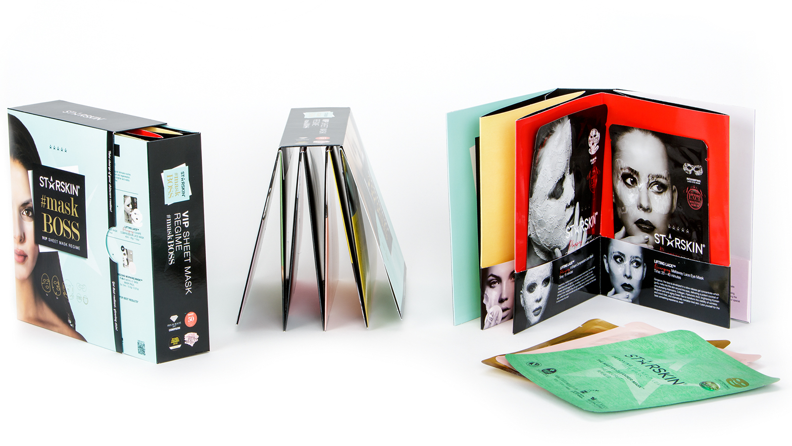 Pida: Starskin’s box: like a book
with seven facial masks