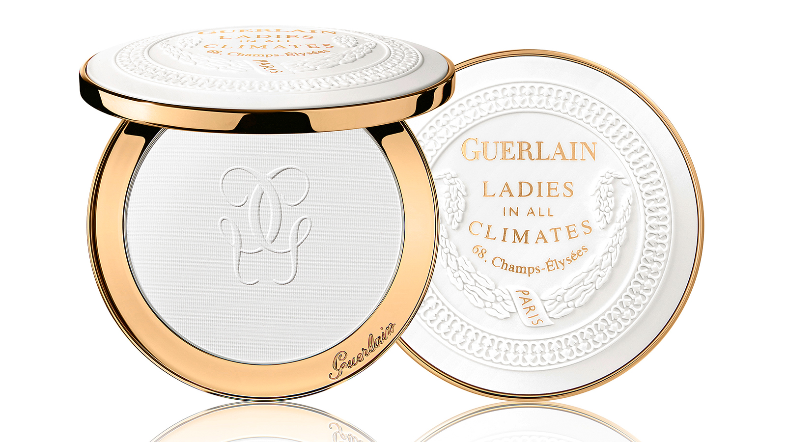 Guerlain’s powder case has a soft-click magnetic closure.